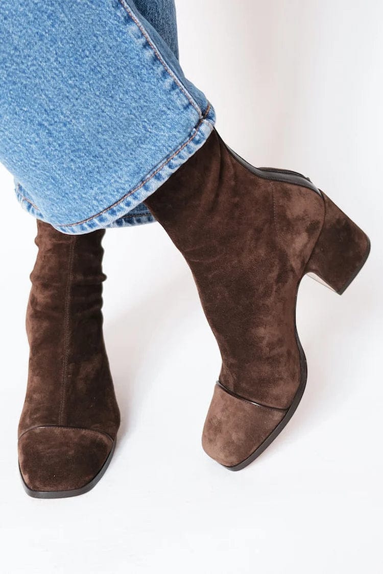 Women's Ankle Boots | Block Heel & Square Toe