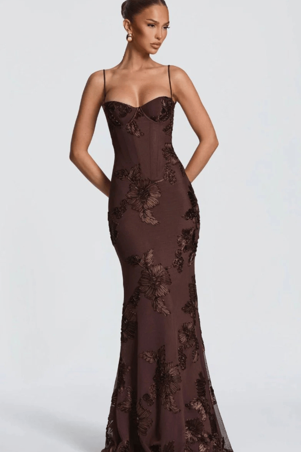 Women's Dress | Maxi Floral Embroidered Wedding Guest