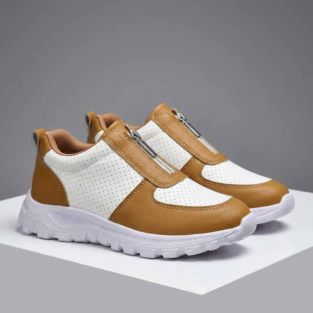 Women’s Zip Platform Sneakers | Cushioned Support Sole