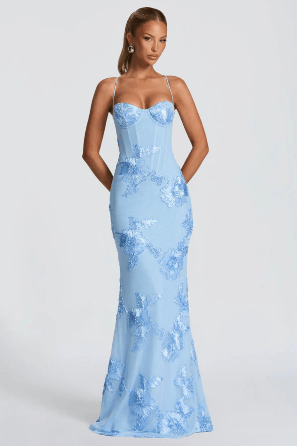 Women's Dress | Maxi Floral Embroidered Wedding Guest