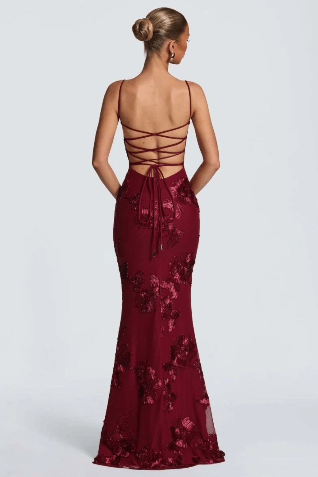 Women's Dress | Maxi Floral Embroidered Wedding Guest