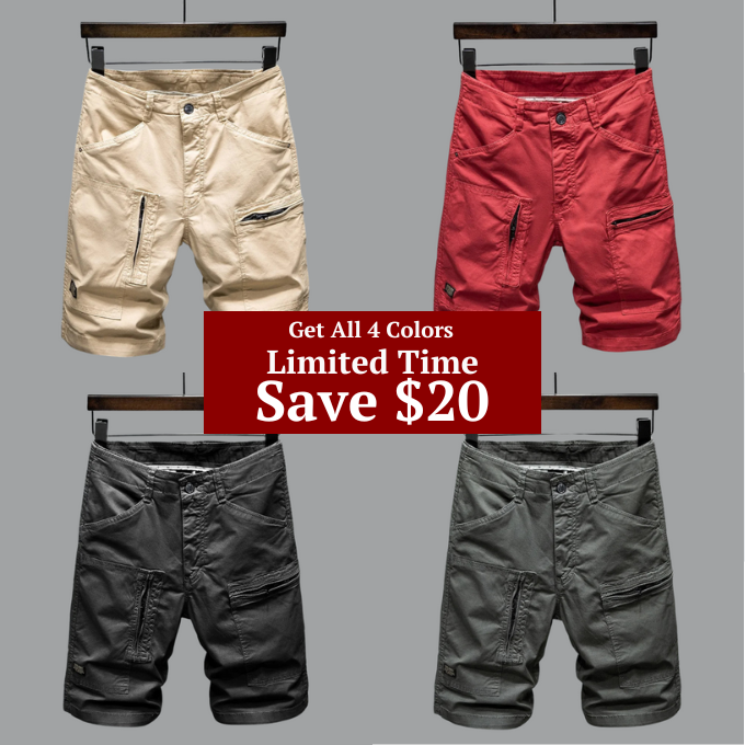 Men’s Classic Cargo Shorts | Tailored Multi-Pocket Utility Fit