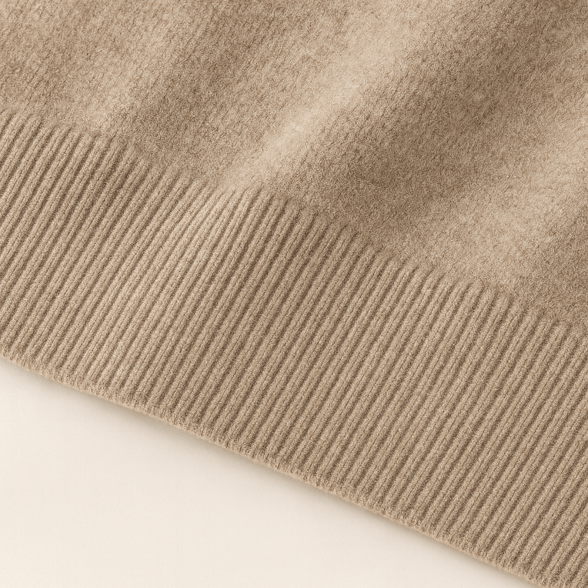 Men's Knit V-Neck Jumper | Ribbed Edge Detail