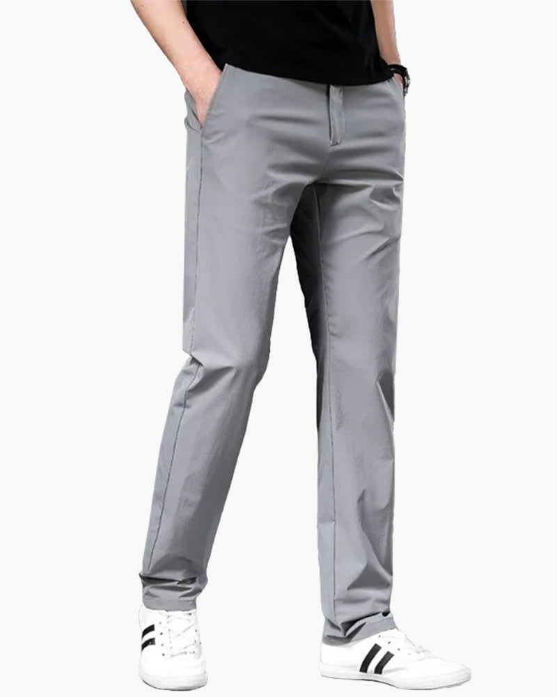 Men’s Chino Trousers | Straight Fit & Zip Closure