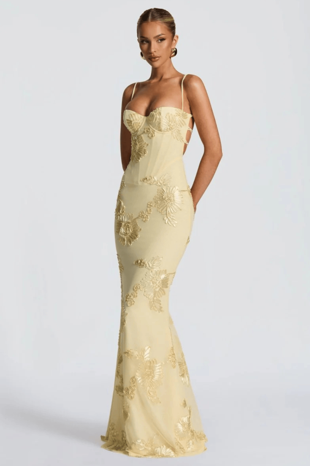 Women's Dress | Maxi Floral Embroidered Wedding Guest