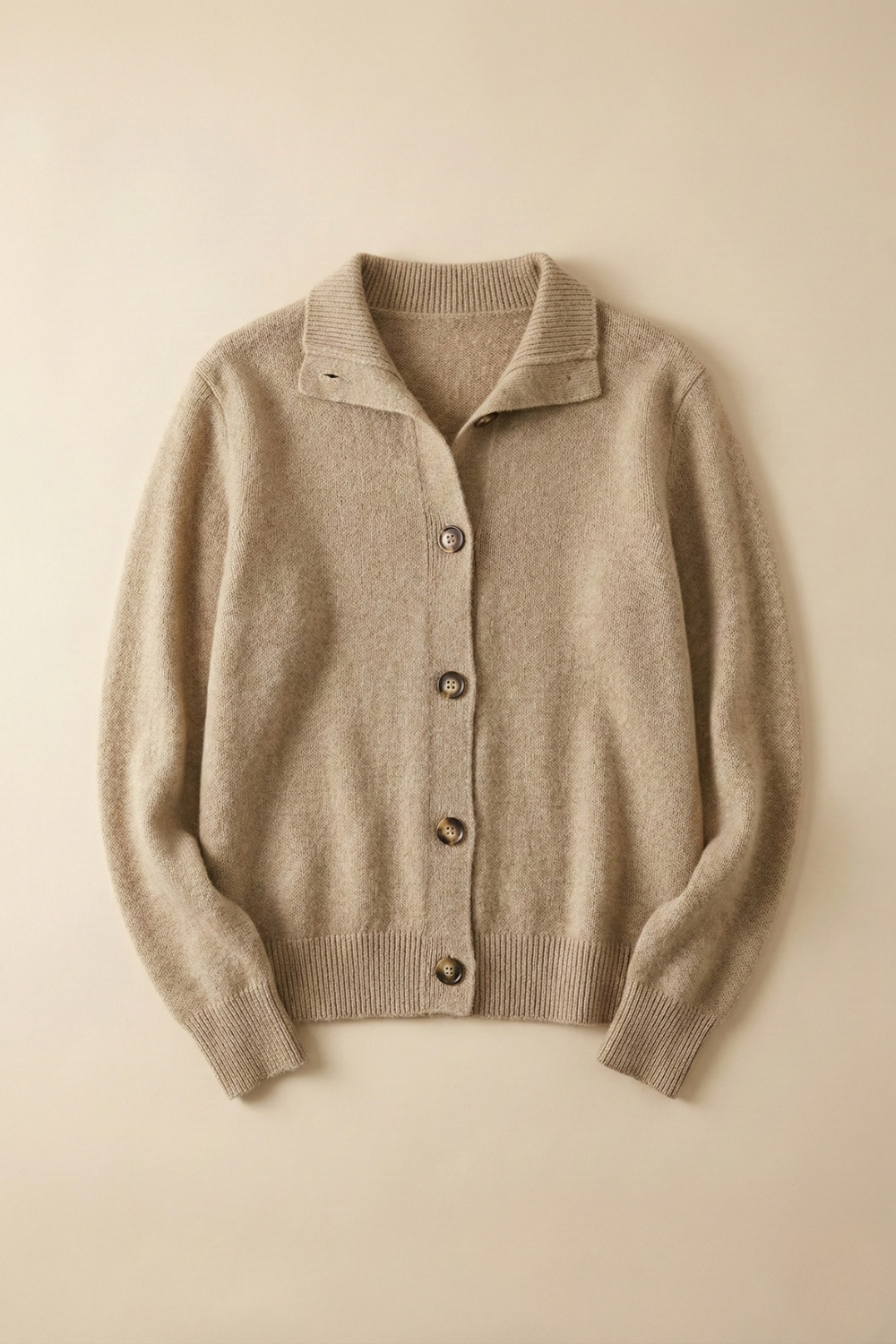 Women’s Button Cardigan | High Neck Knitted