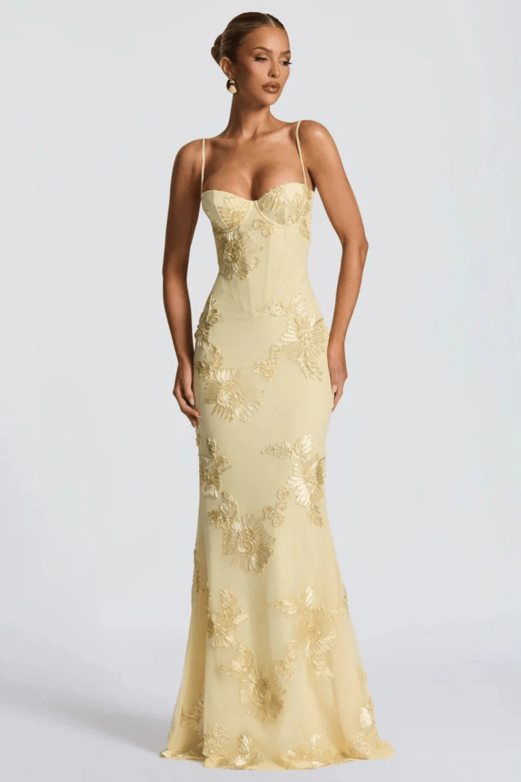 Women's Dress | Maxi Floral Embroidered Wedding Guest