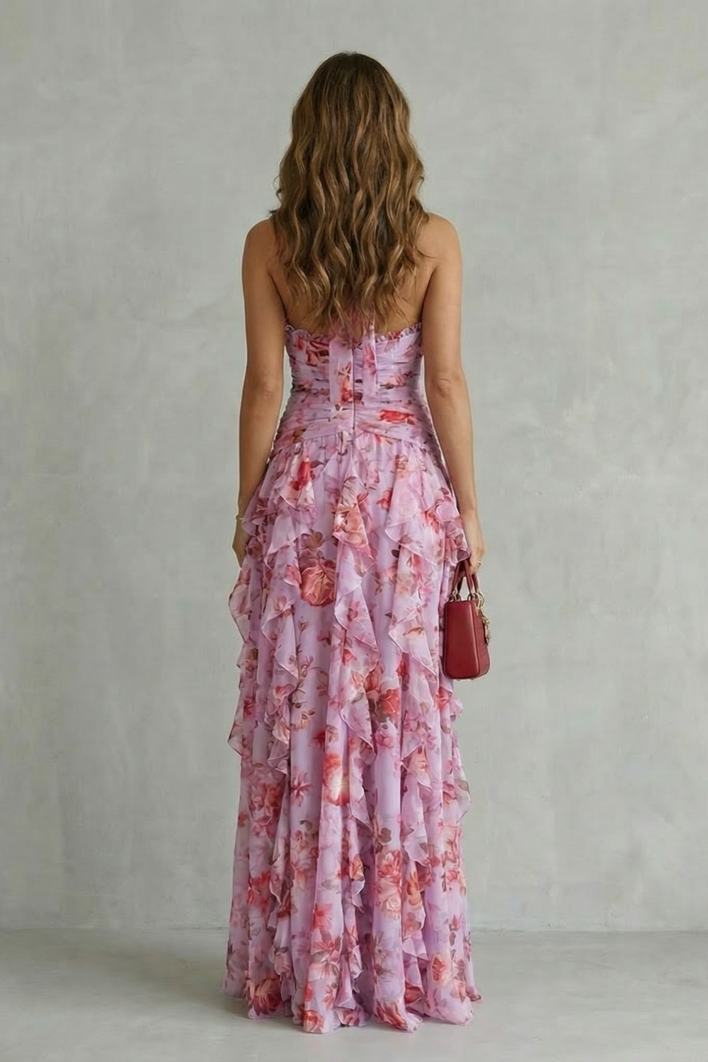 Women's Dress | Ruched Halter Neck Maxi