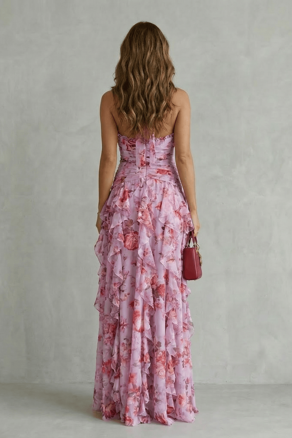 Women's Dress | Ruched Halter Neck Maxi