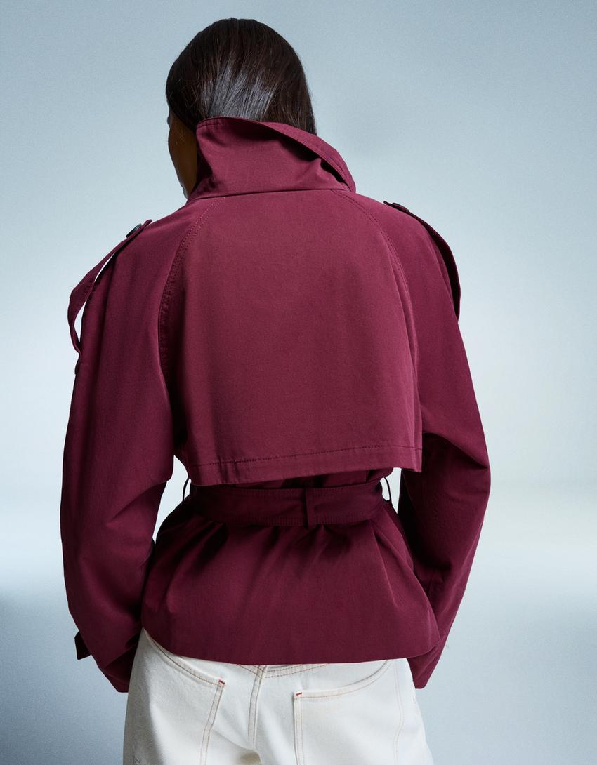 Women’s Short Trench Coat | Double Breasted