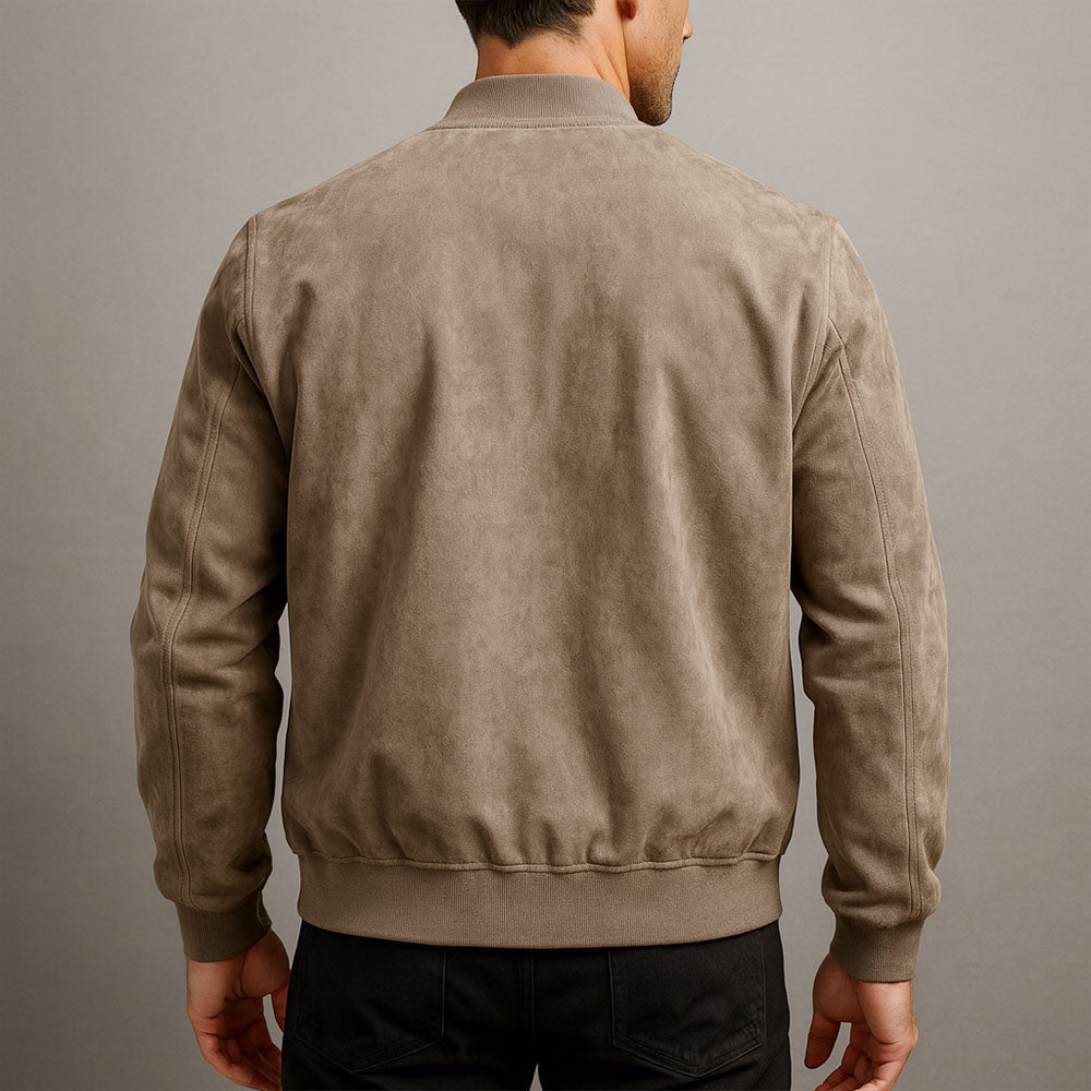 Men’s Minimalist Zip Jacket | Modern Slim Fit Casual Layer