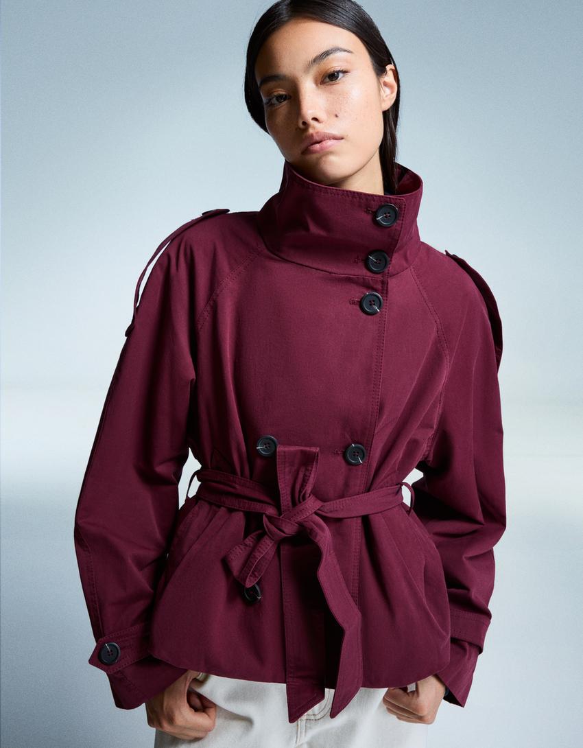 Women’s Short Trench Coat | Double Breasted