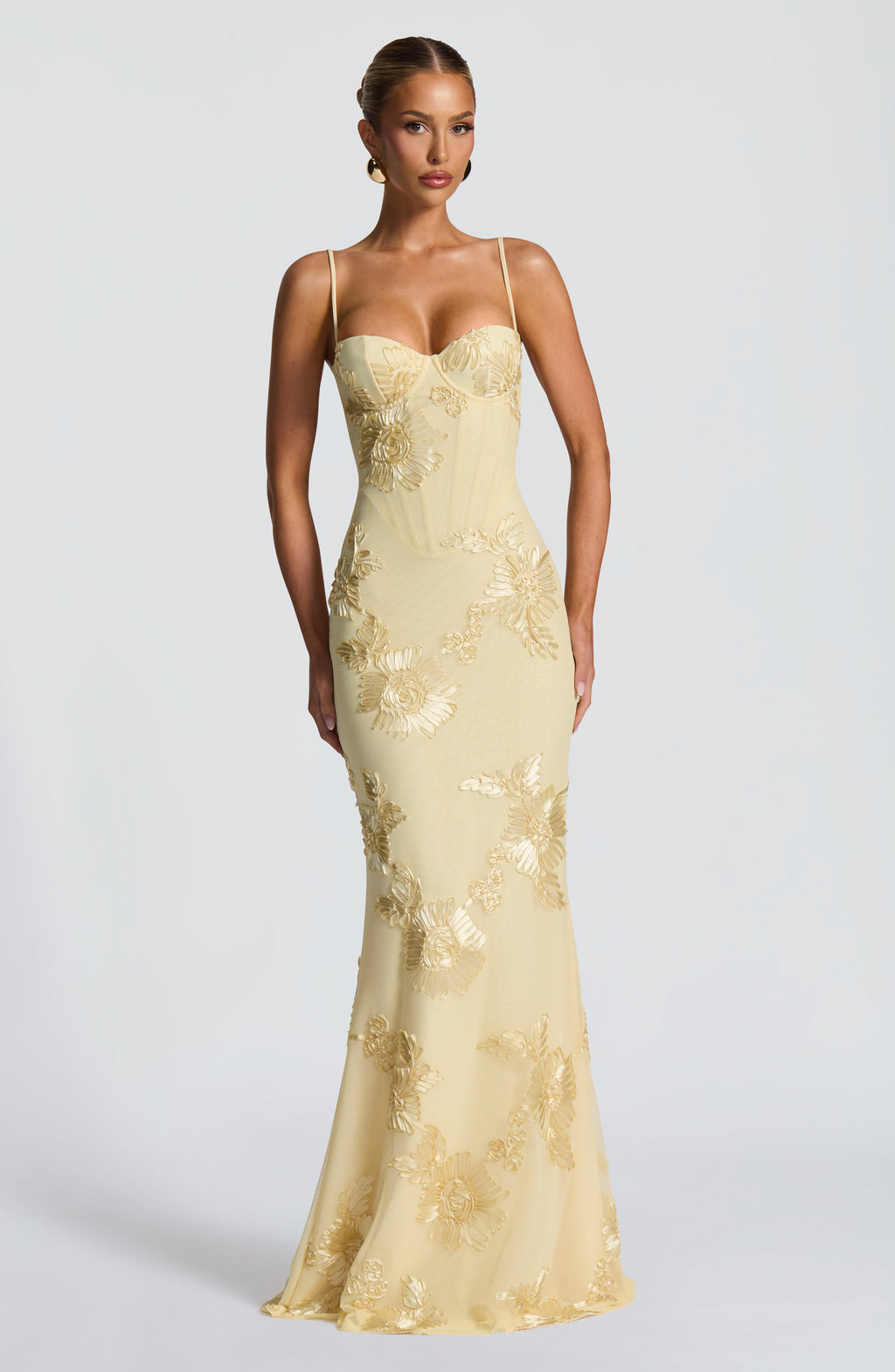Women's Dress | Floral Corset Formal Maxi