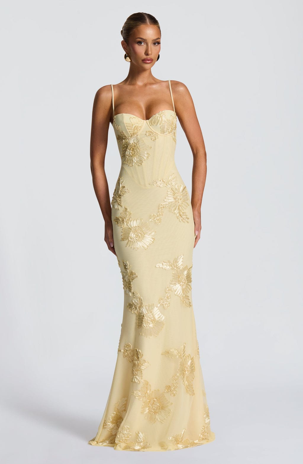 Women's Dress | Floral Corset Formal Maxi