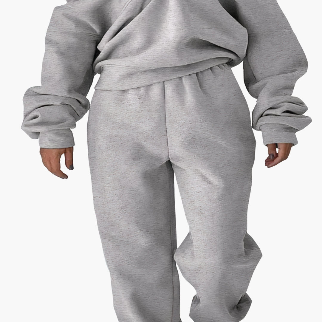 Women’s Tracksuit Set | Half Zip Sweatshirt & High Waisted Joggers