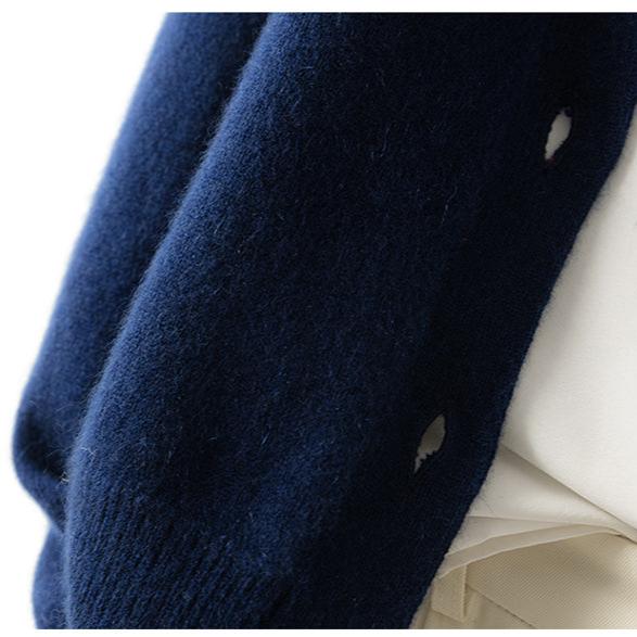 Women’s Button Cardigan | High Neck Knitted