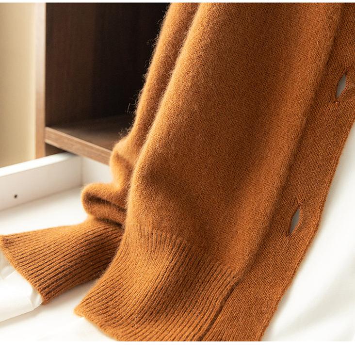 Women’s Button Cardigan | High Neck Knitted