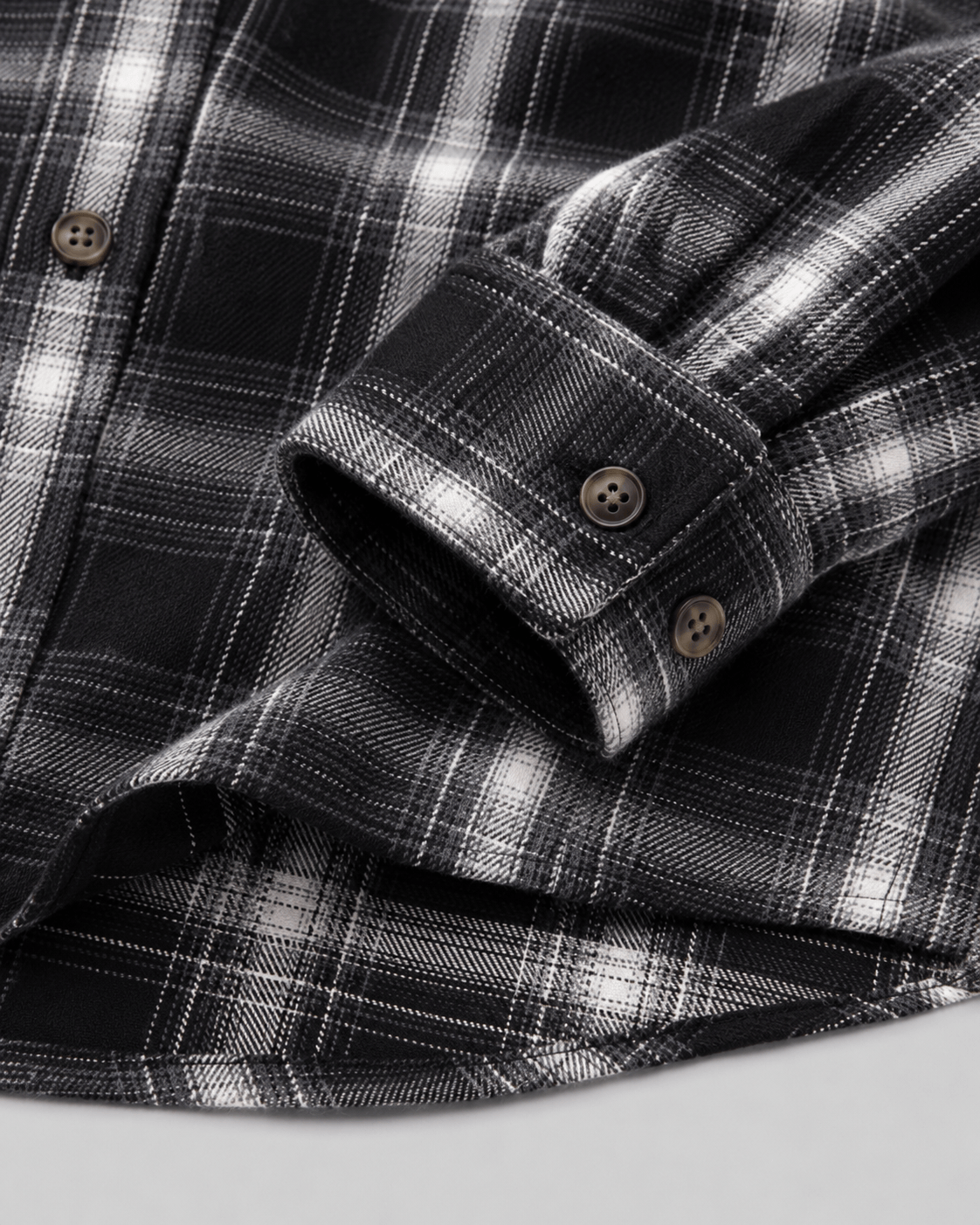 Relaxed Fit Mens Check Hoodie with Contrast Hood and Flap Chest Pockets