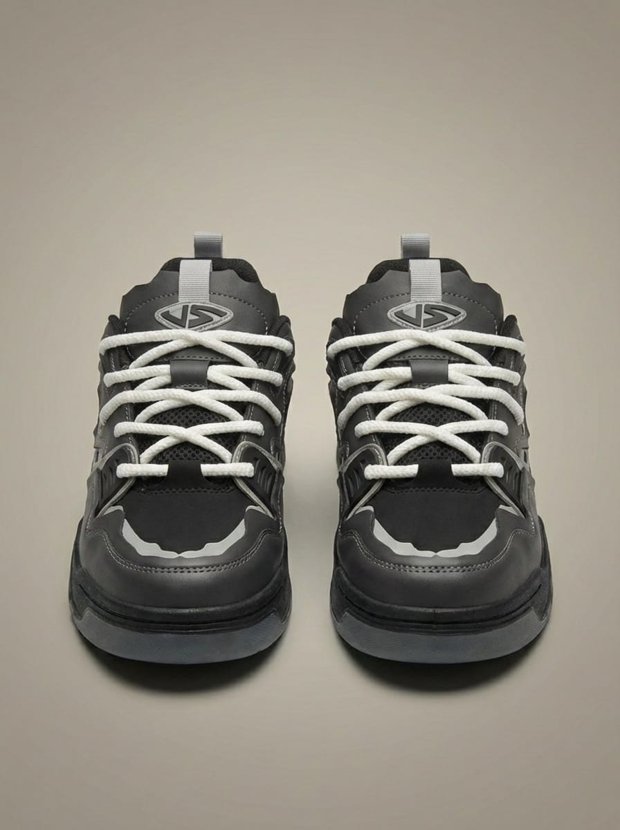 Men's Lace-Up Sport Casual Sneakers | Round Toe
