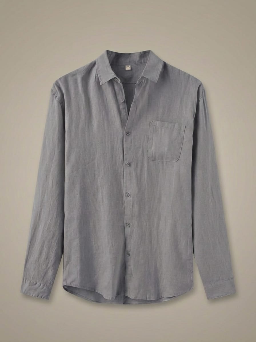 Men’s Long Sleeve Summer Casual Button Down Shirt | Collared