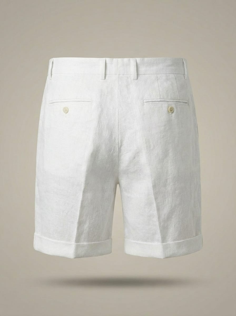 Men's Pleated Straight Leg Summer Shorts | Casual