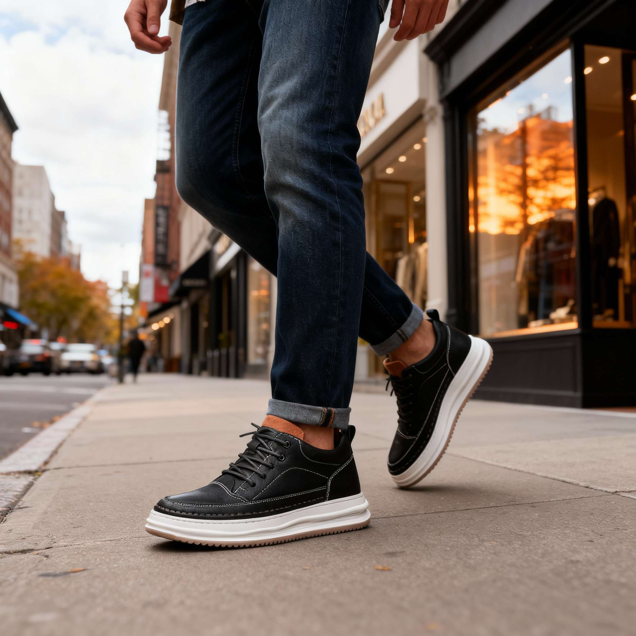Men's Smart Casual Sneakers | Mid-cut