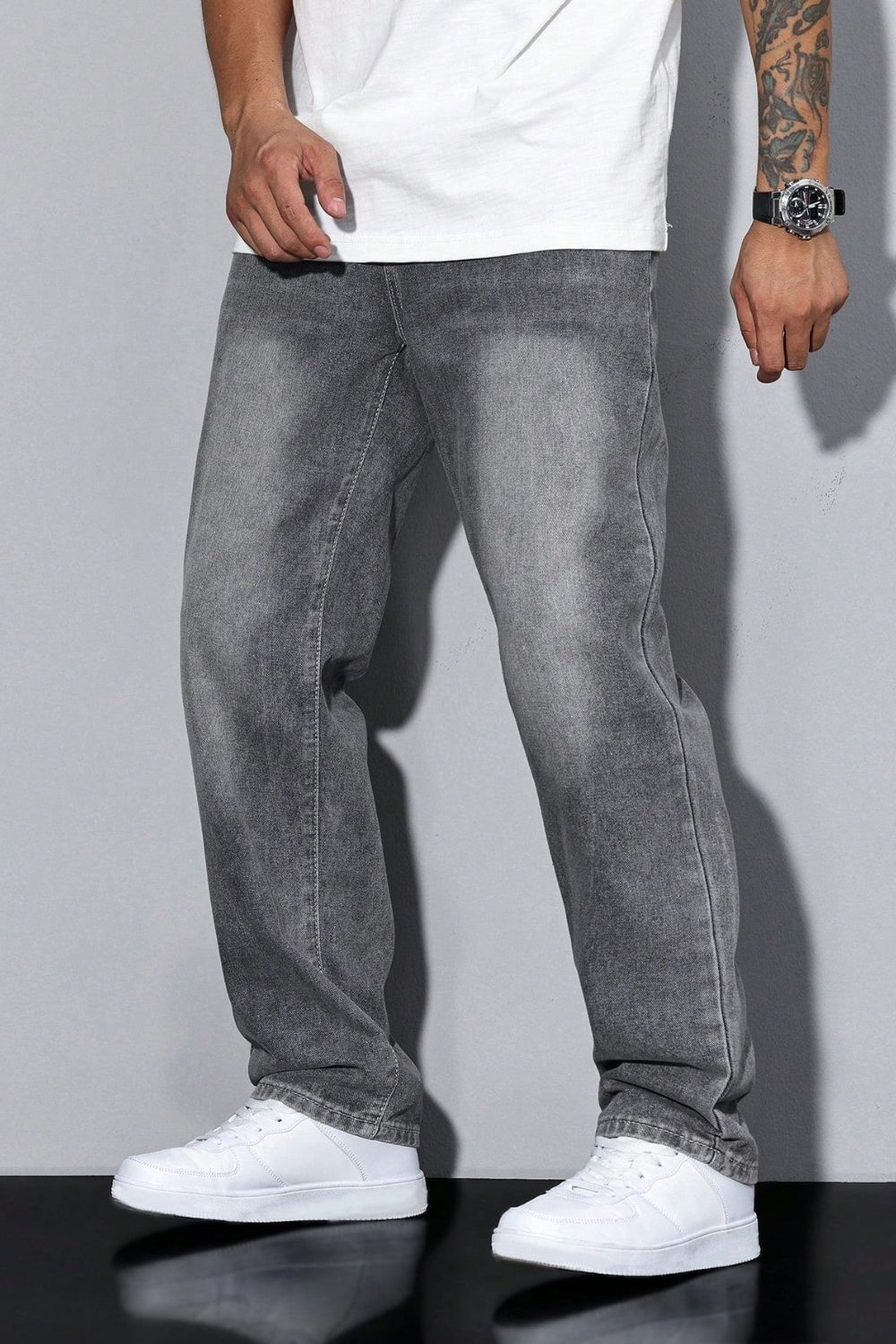 Men's Loose Fit Jeans | Straight Leg Casual Denim