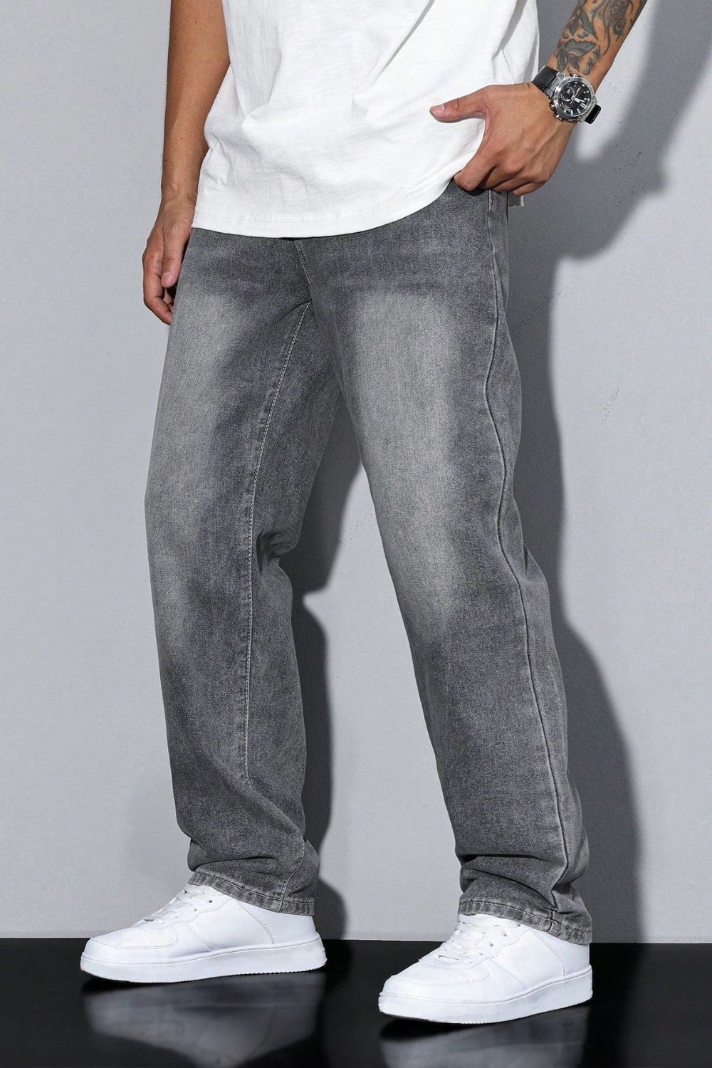 Men's Loose Fit Jeans | Straight Leg Casual Denim