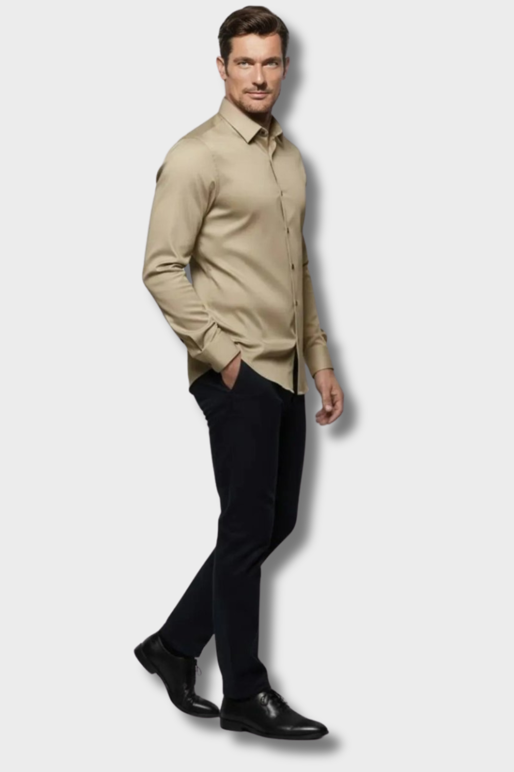 Men's Slim Fit Dress Shirt | Long Sleeve Button Down