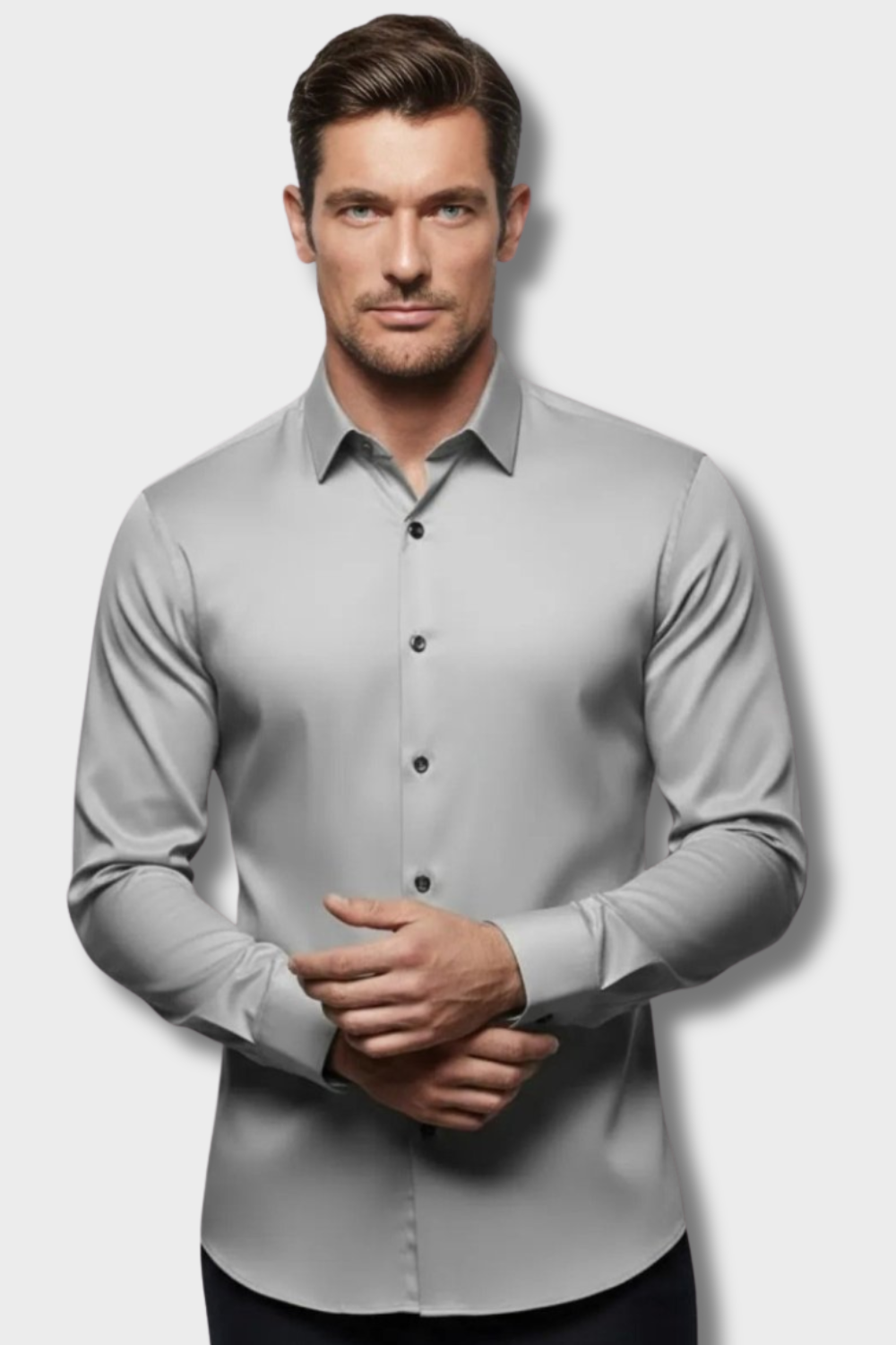 Men's Slim Fit Dress Shirt | Long Sleeve Button Down