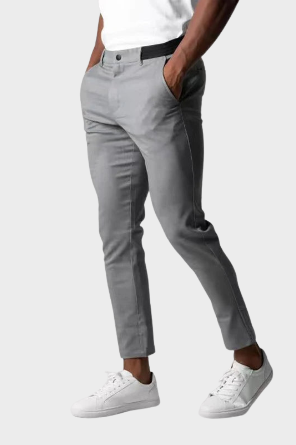 Men's Slim Fit Chinos | Stretch Cotton Smart Casual