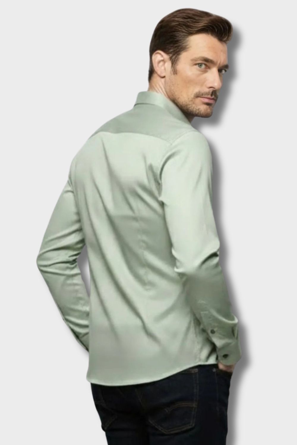 Men's Slim Fit Dress Shirt | Long Sleeve Button Down