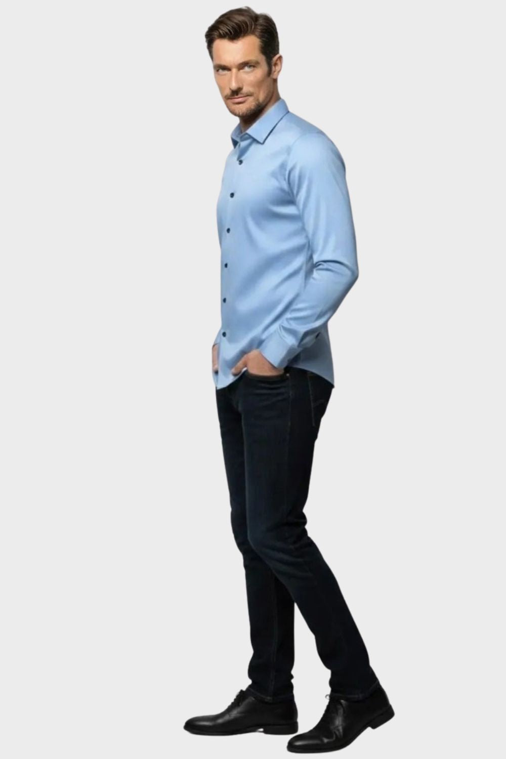 Men's Slim Fit Dress Shirt | Long Sleeve Button Down