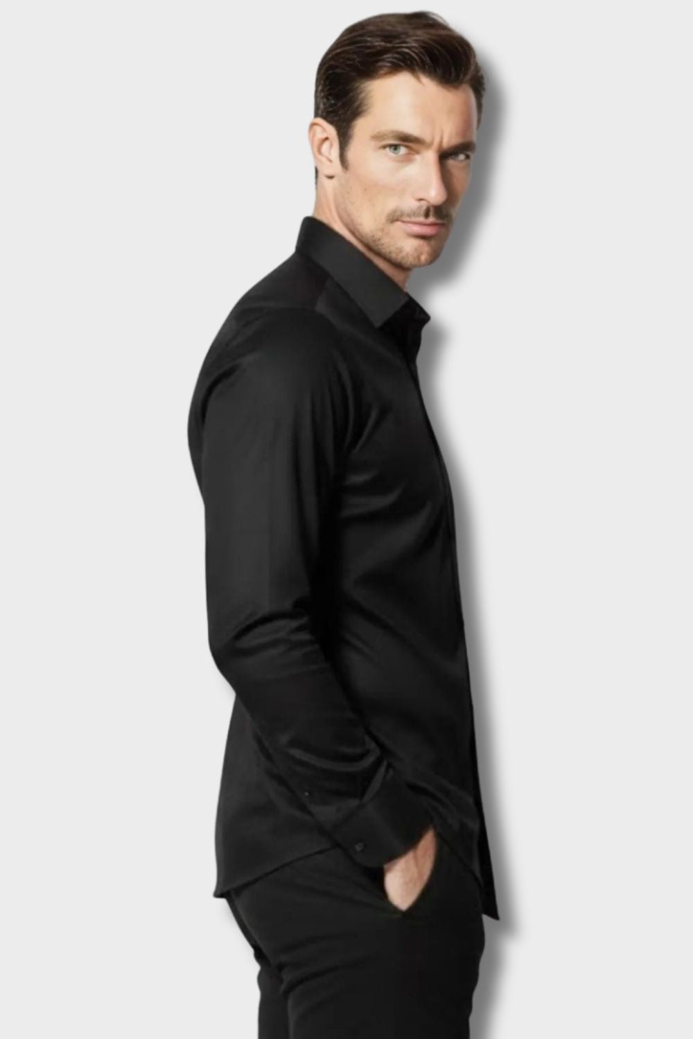 Men's Slim Fit Dress Shirt | Long Sleeve Button Down