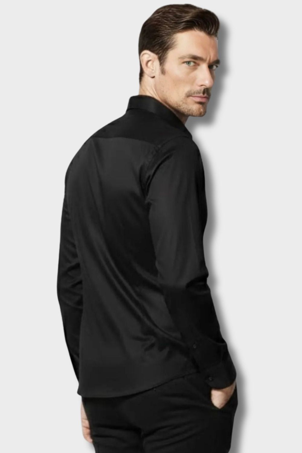 Men's Slim Fit Dress Shirt | Long Sleeve Button Down