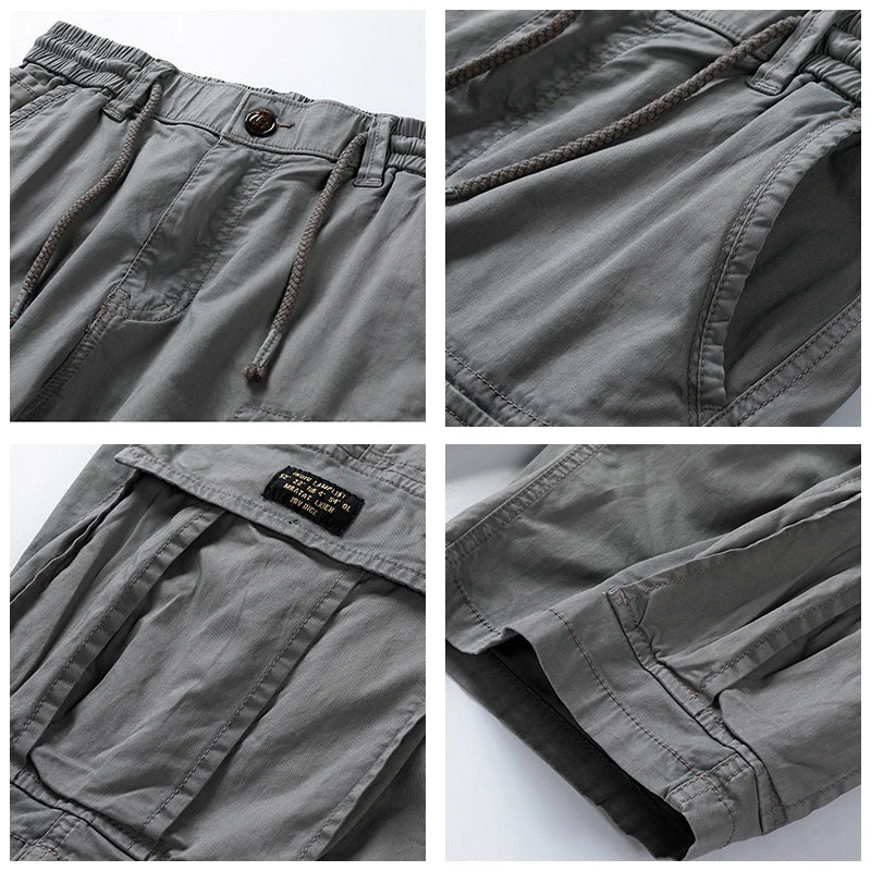 Men's Cotton Cargo Shorts | Multi Pocket Utility Design
