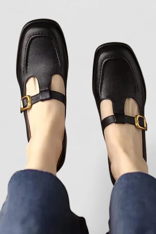 Women's Shoe | Adjustable Strap Square Toe