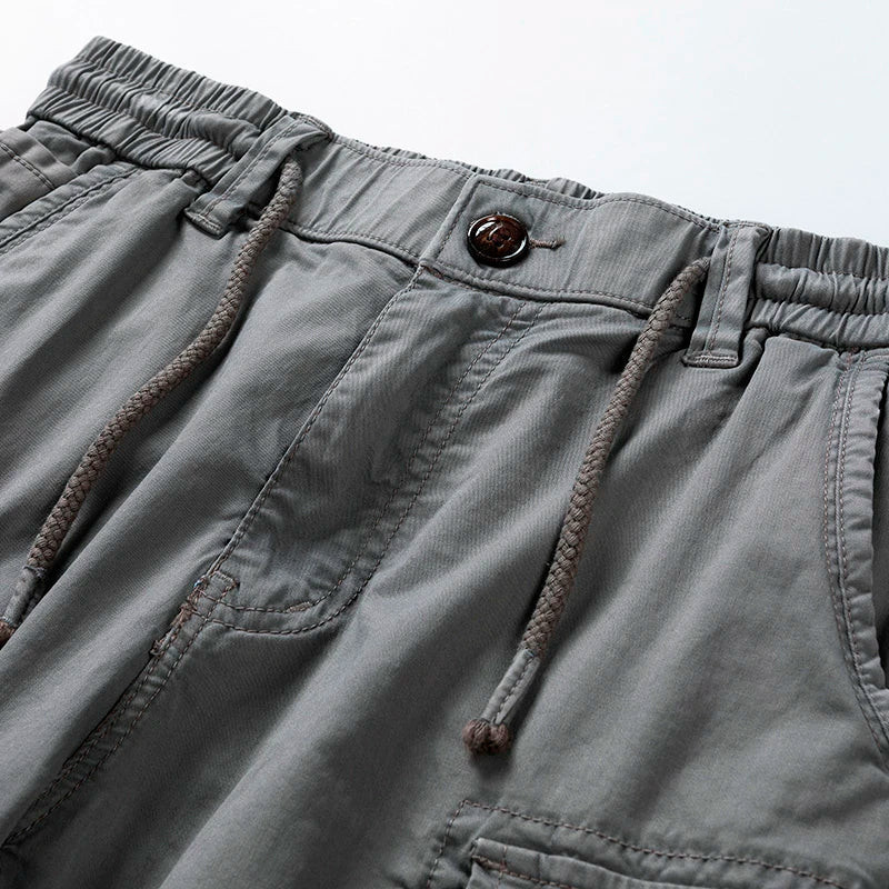 Men's Cotton Cargo Shorts | Multi Pocket Utility Design