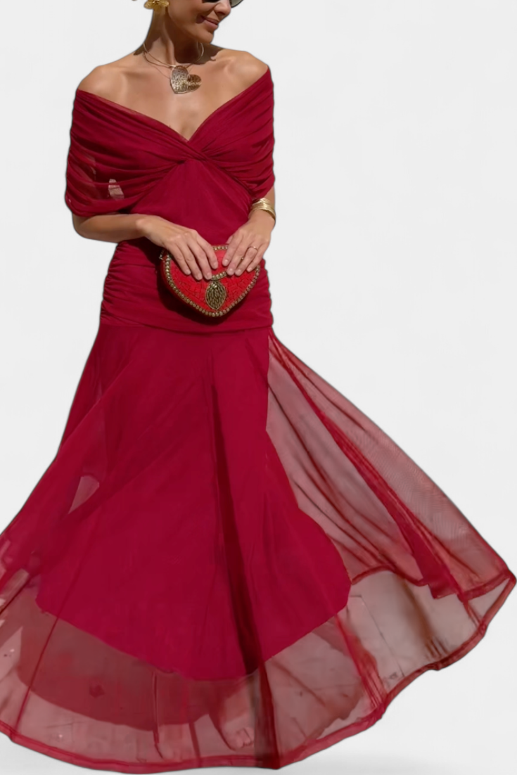 Women's Dress | Floral Pleated Maxi