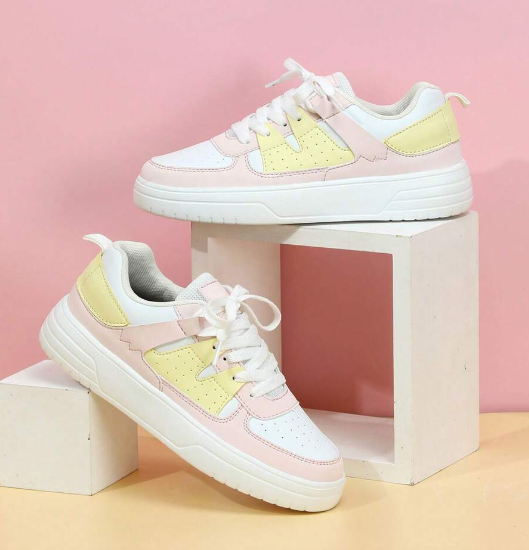 Women’s Trainers | Block Lace-Up Street Style