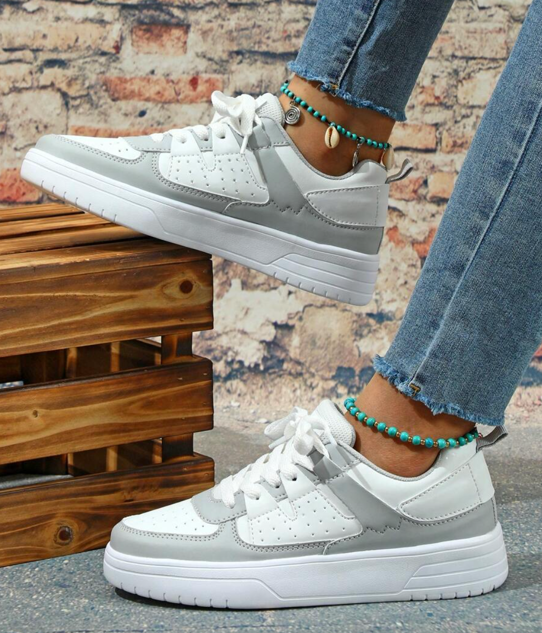 Women’s Trainers | Block Lace-Up Street Style