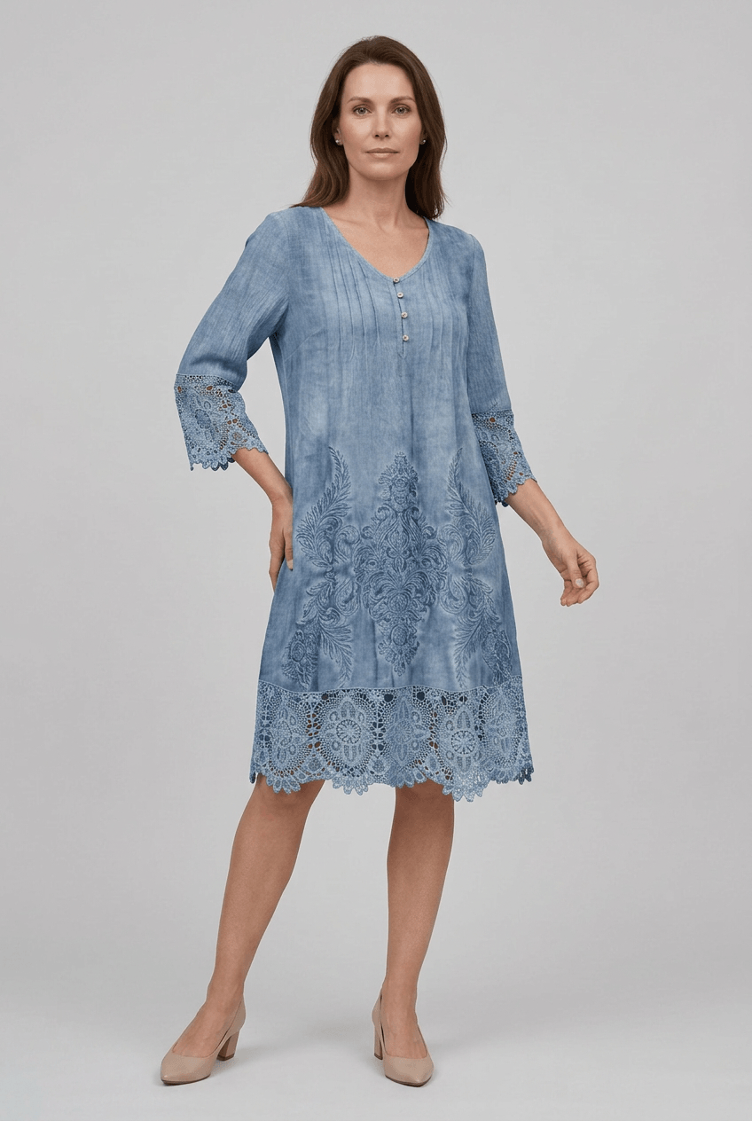 Women's Summer Dress with V-Neck | Mini