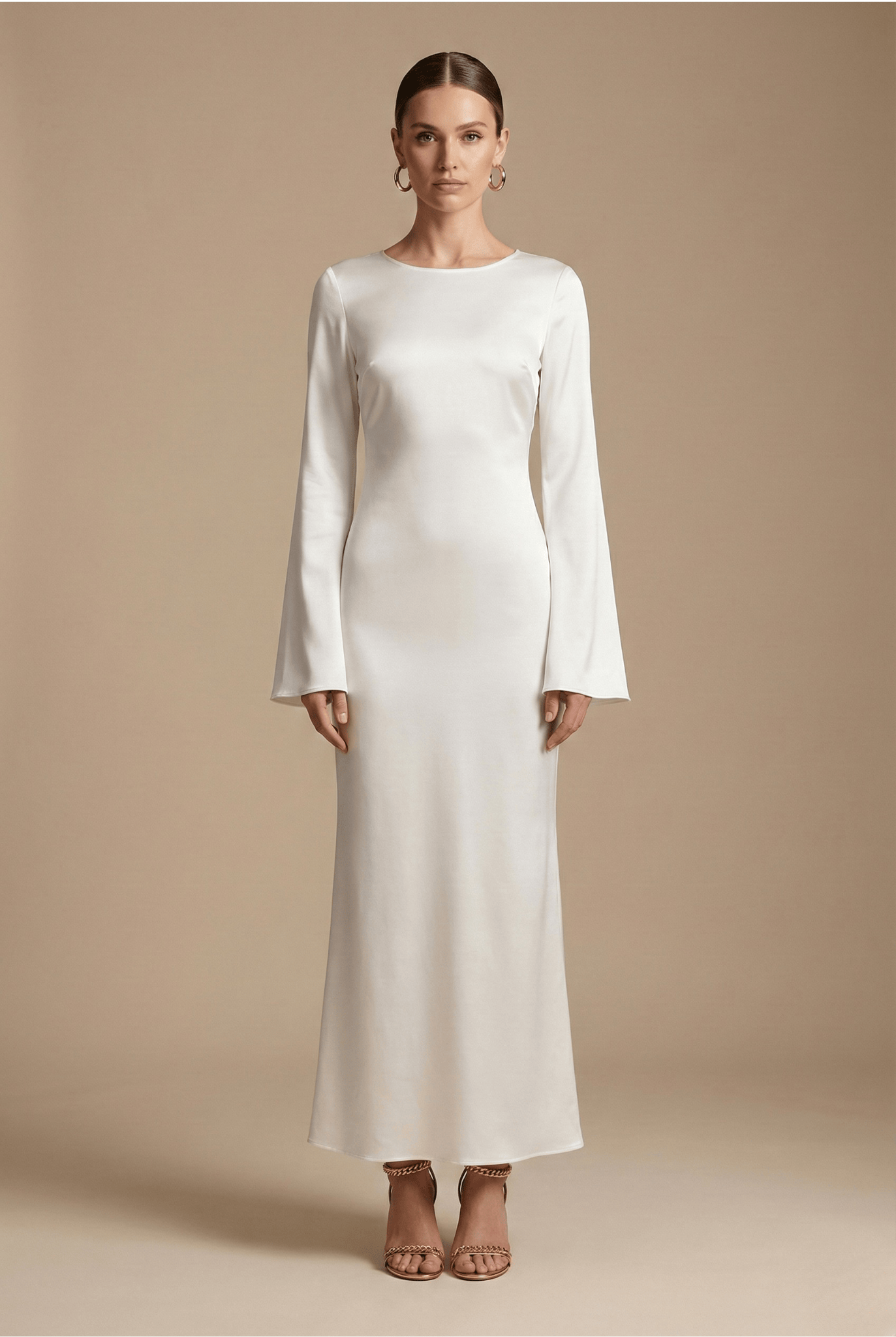 Women's Dress | Maxi Long Sleeves Round Neck