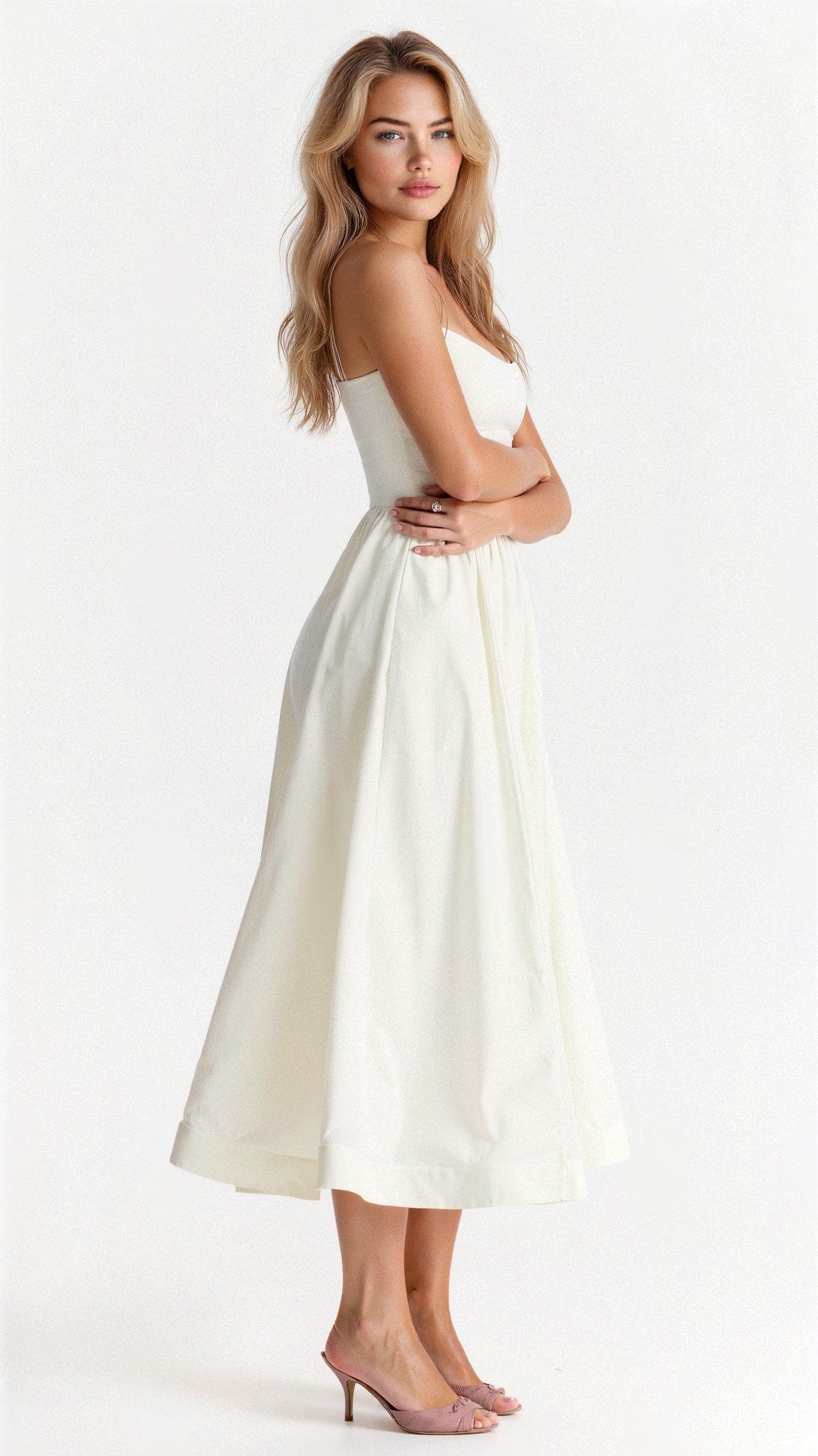 Women’s Dress | Spaghetti Strap A Line Midi