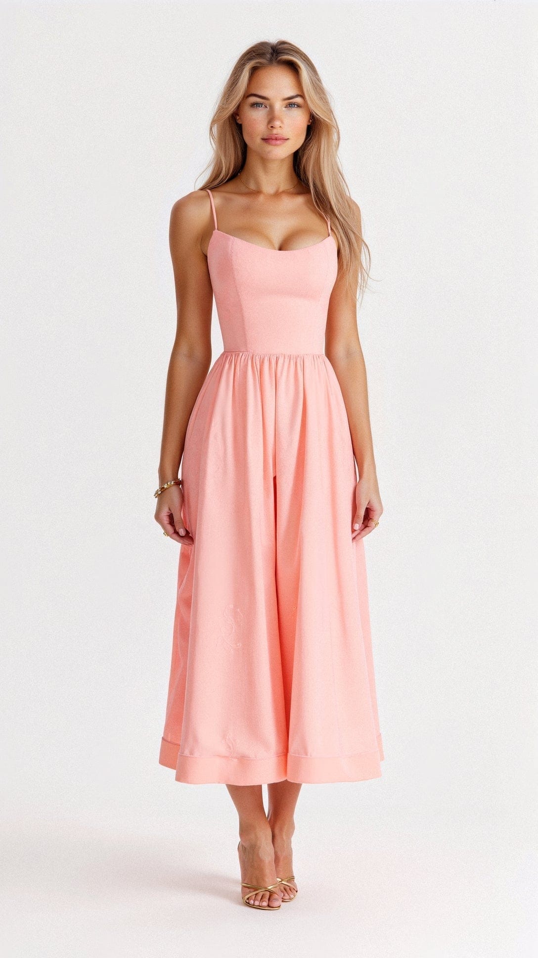 Women’s Dress | Spaghetti Strap A Line Midi