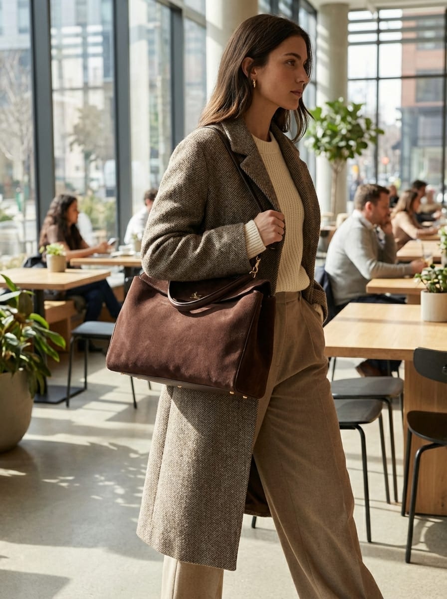 Women's Oversized Vintage Shoulder Bag | Crossbody