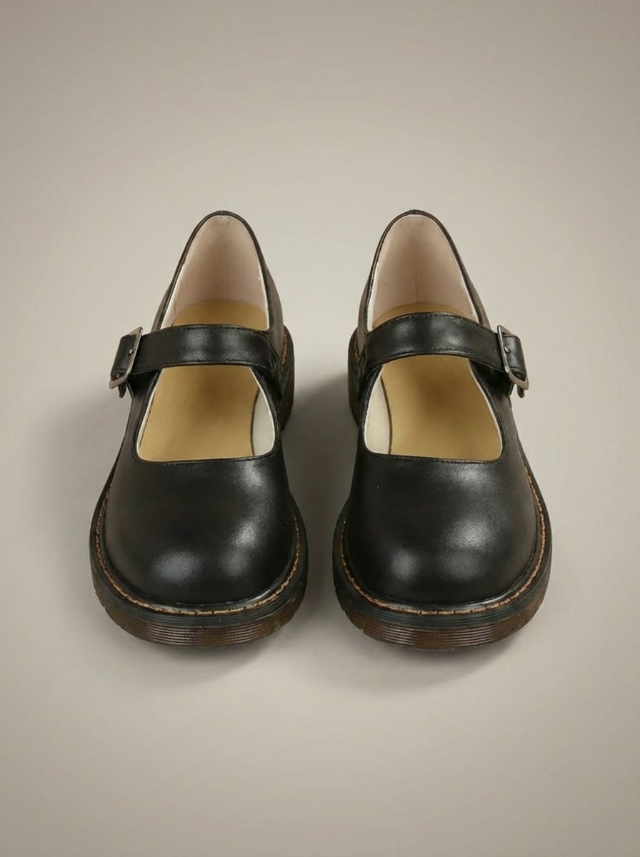 Women's Round Toe Flat Buckle Shoes | Casual
