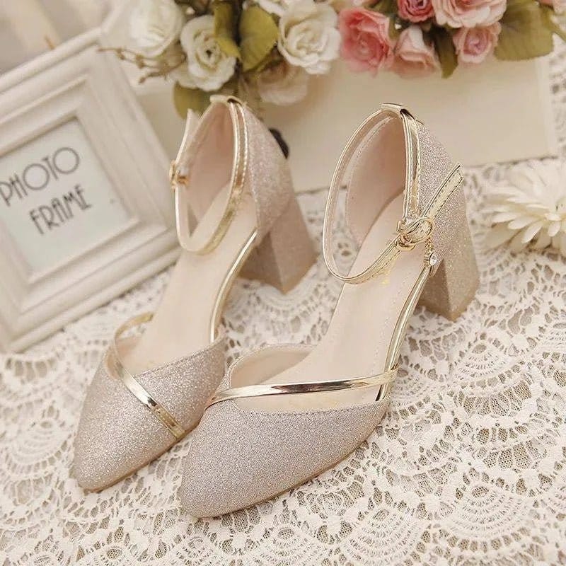 Women's Sandals | Ankle Strap Block Heel