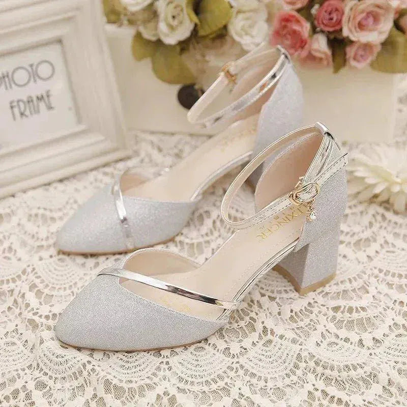 Women's Sandals | Ankle Strap Block Heel