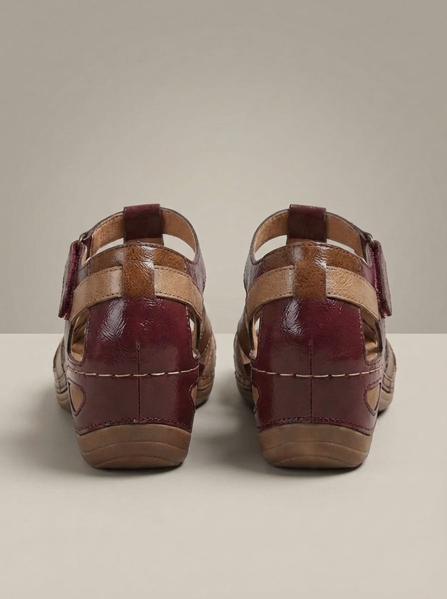 Women’s T-Strap Casual Low Heel Summer Sandals | Vintage